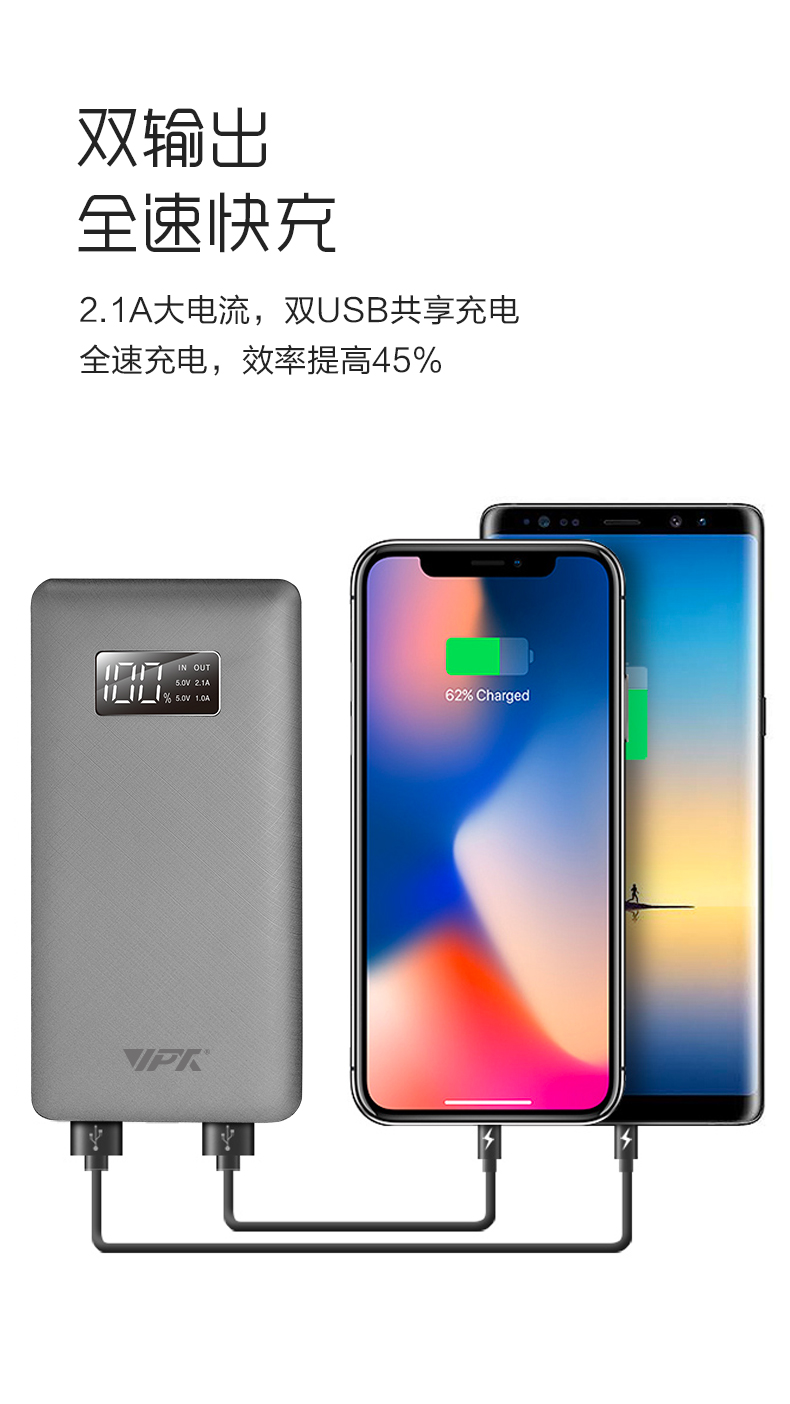 VP29 20000mAh 數(shù)顯移動電源